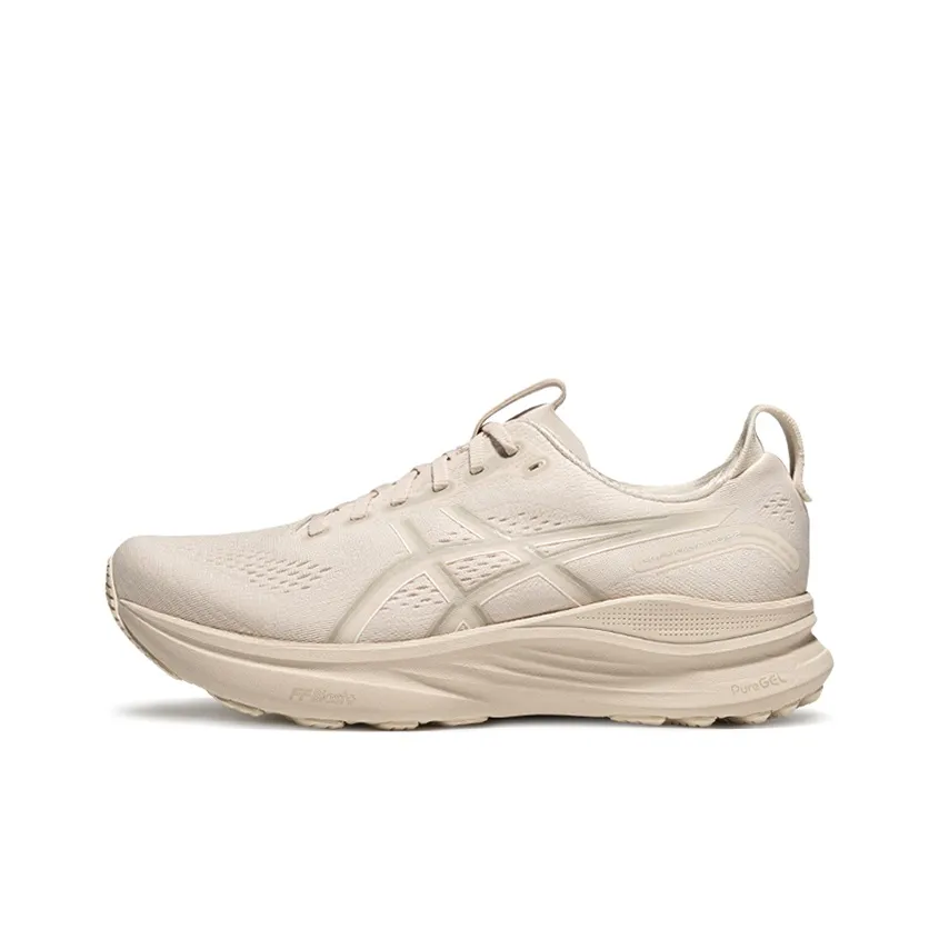 ASICS Гель KAYANO 32 Устойчивый к истиранию Поддержка Низкий Топ FF Blast+ Повседневные Беговые кроссовки Мужские Овсяный