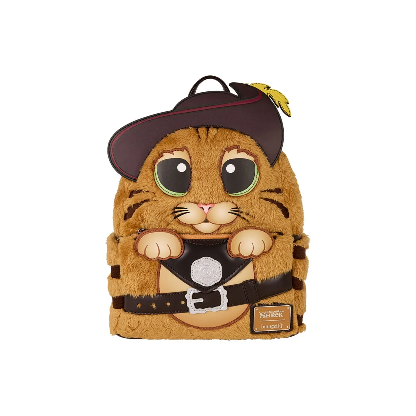 Loungefly Искусственный мех Рюкзак Мини Женский Коричневый