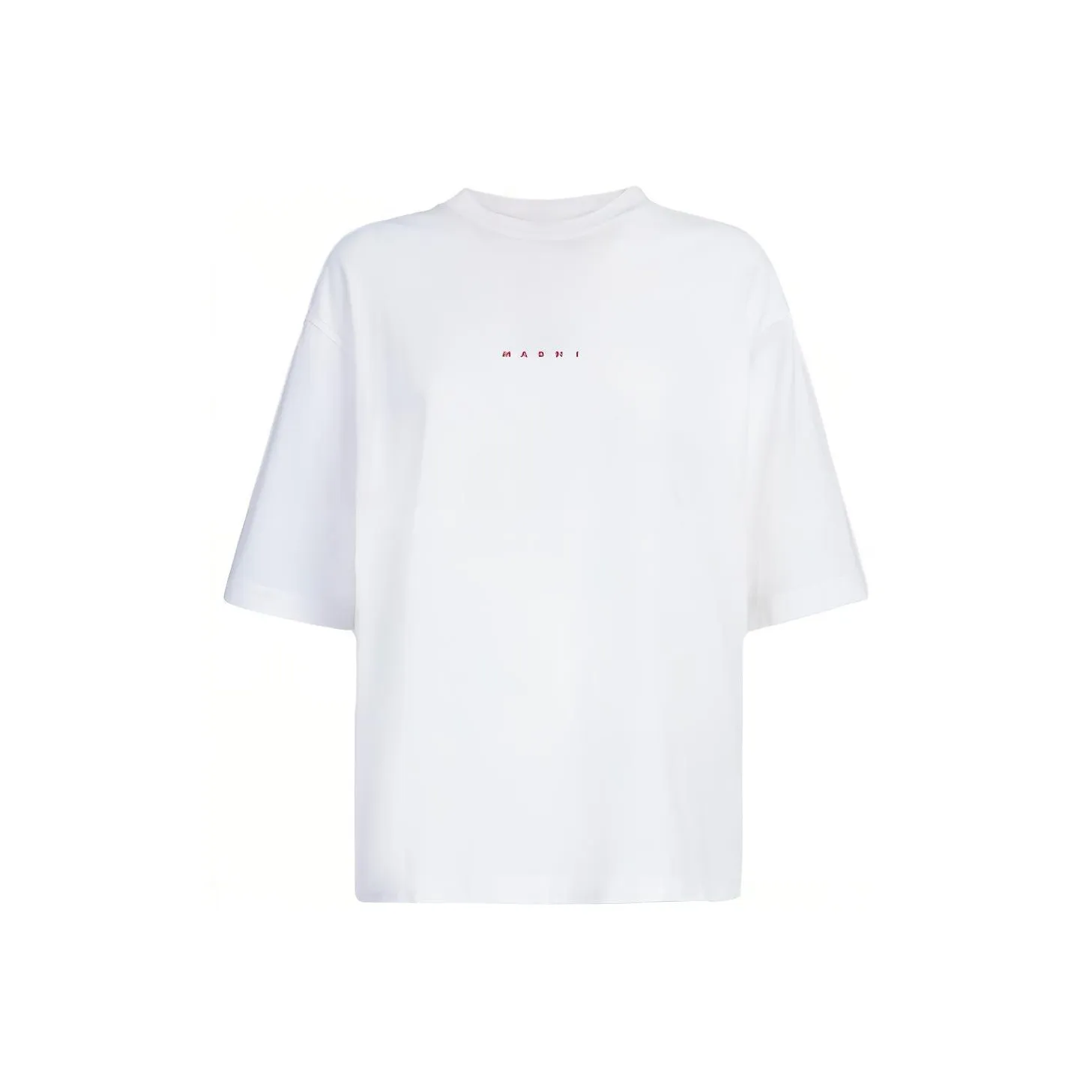 MARNI SS24 Рукав с оборванным плечом T-рубашка Женская Белая