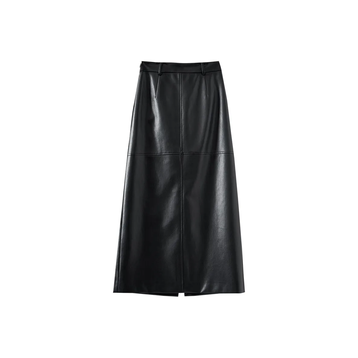 OUNIXUE Кожа Длинная Юбка Женская