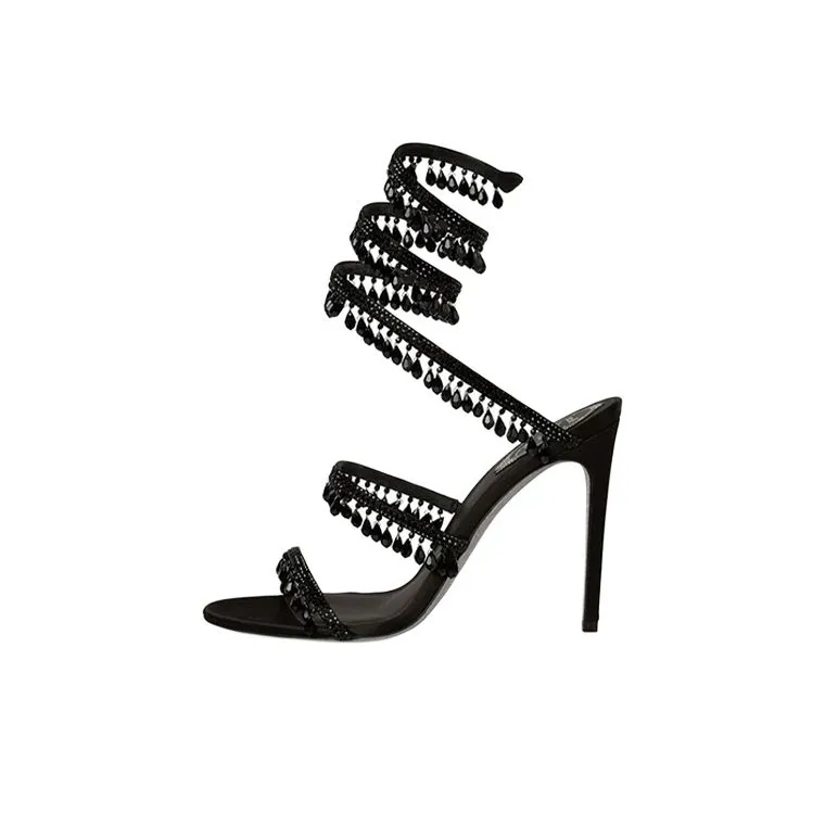 René Caovilla Chandelier Crystal-embellished Sandals