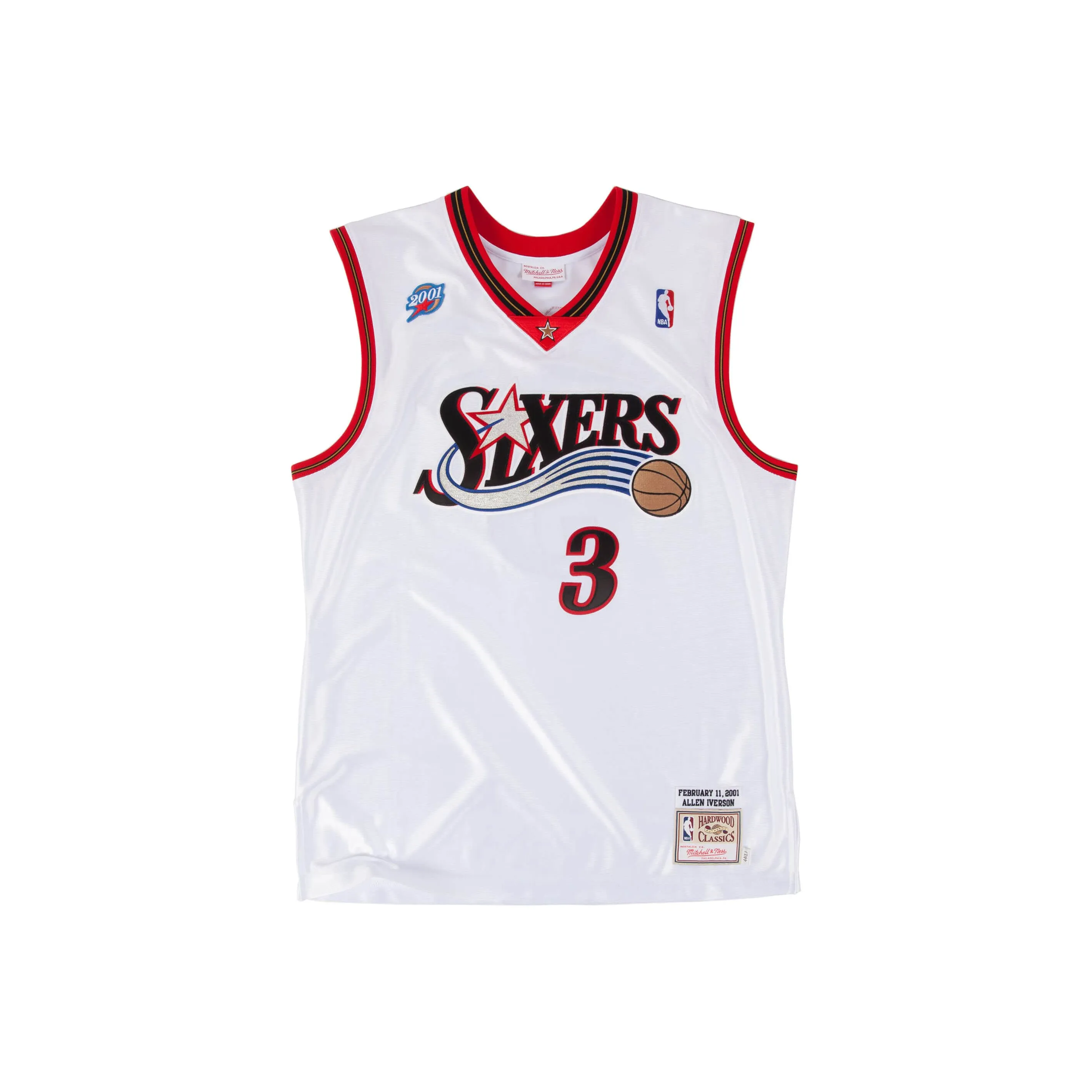 MITCHELL NESS Баскетбольная Джерси Мужская Белая