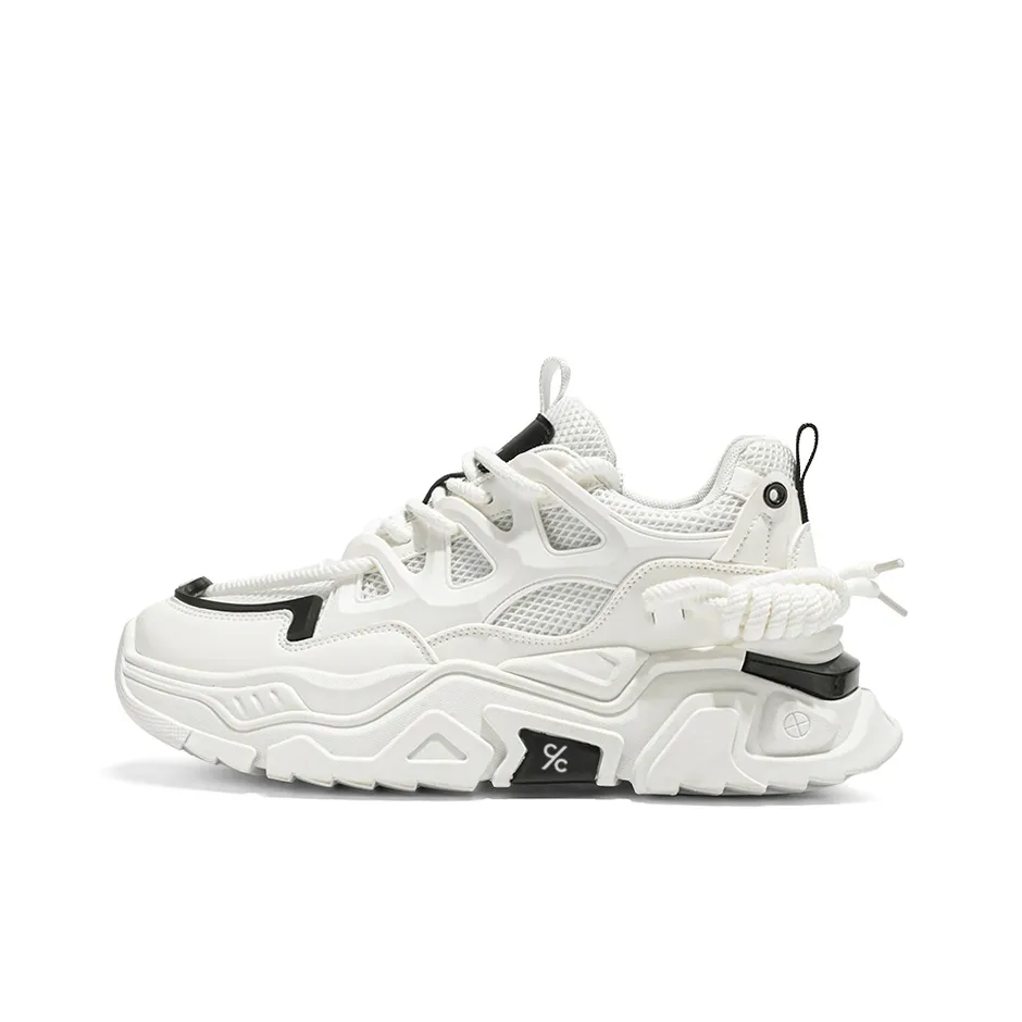 Colorful Creations Дышащий Легкий Увеличивающий Высоту Низкий Топ Кроссовки с Толстой Подошвой Мужские