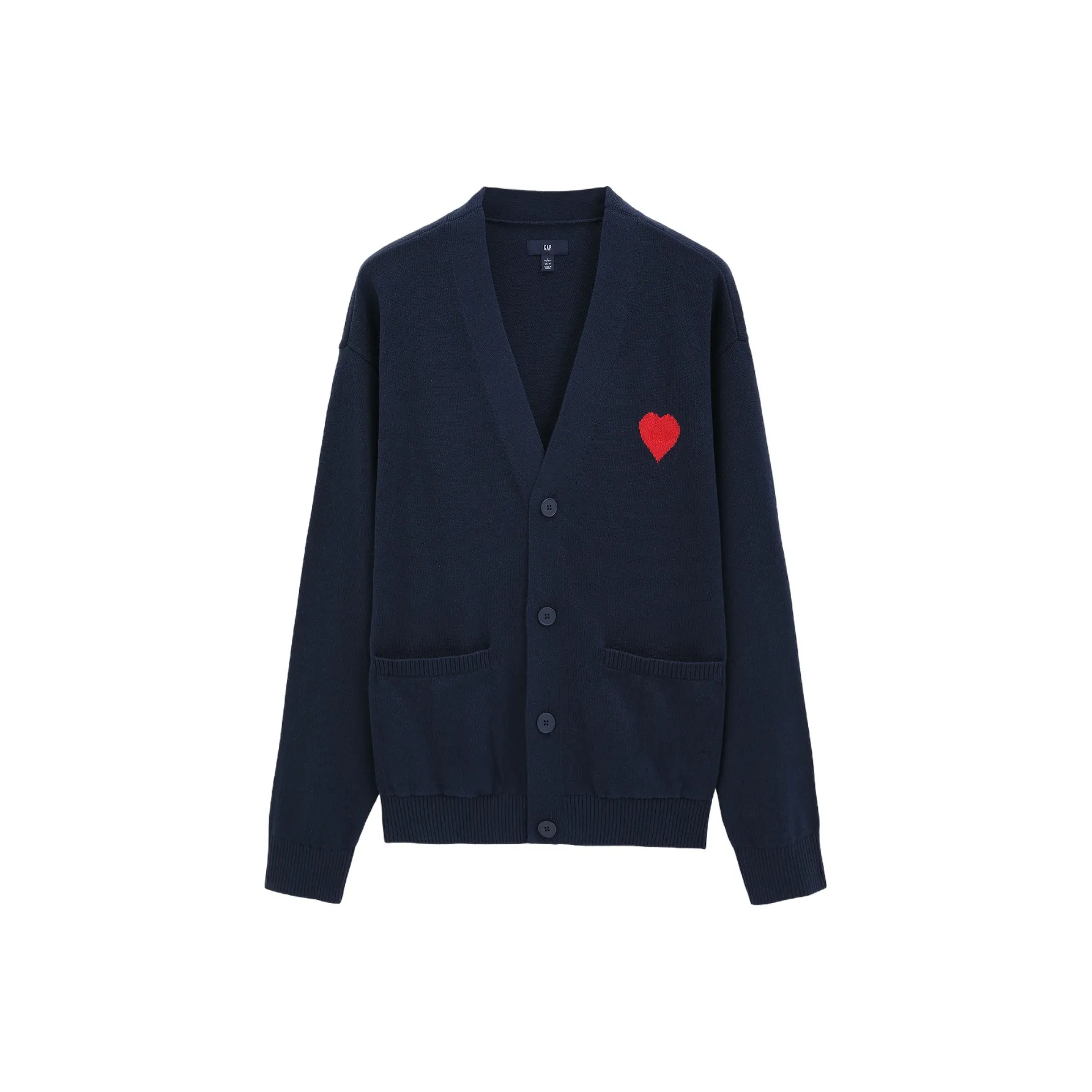 GAP совместный бренд Весенний Трикотажный Ткань Кардиган Унисекс