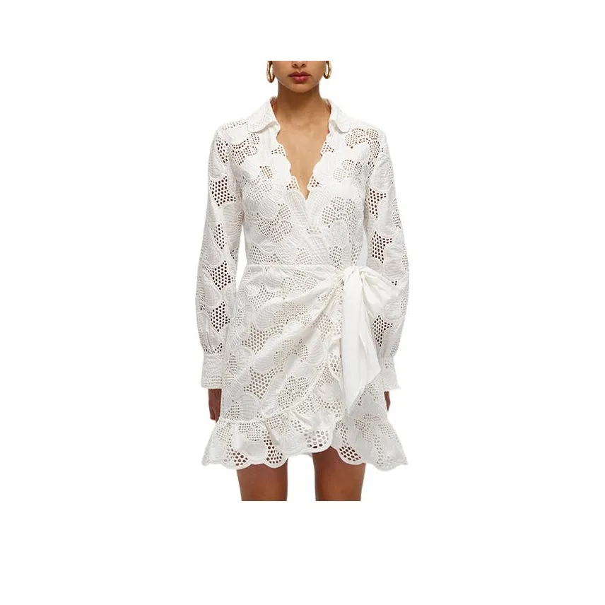 Self-portrait Long-Sleeved Dresses Women's White