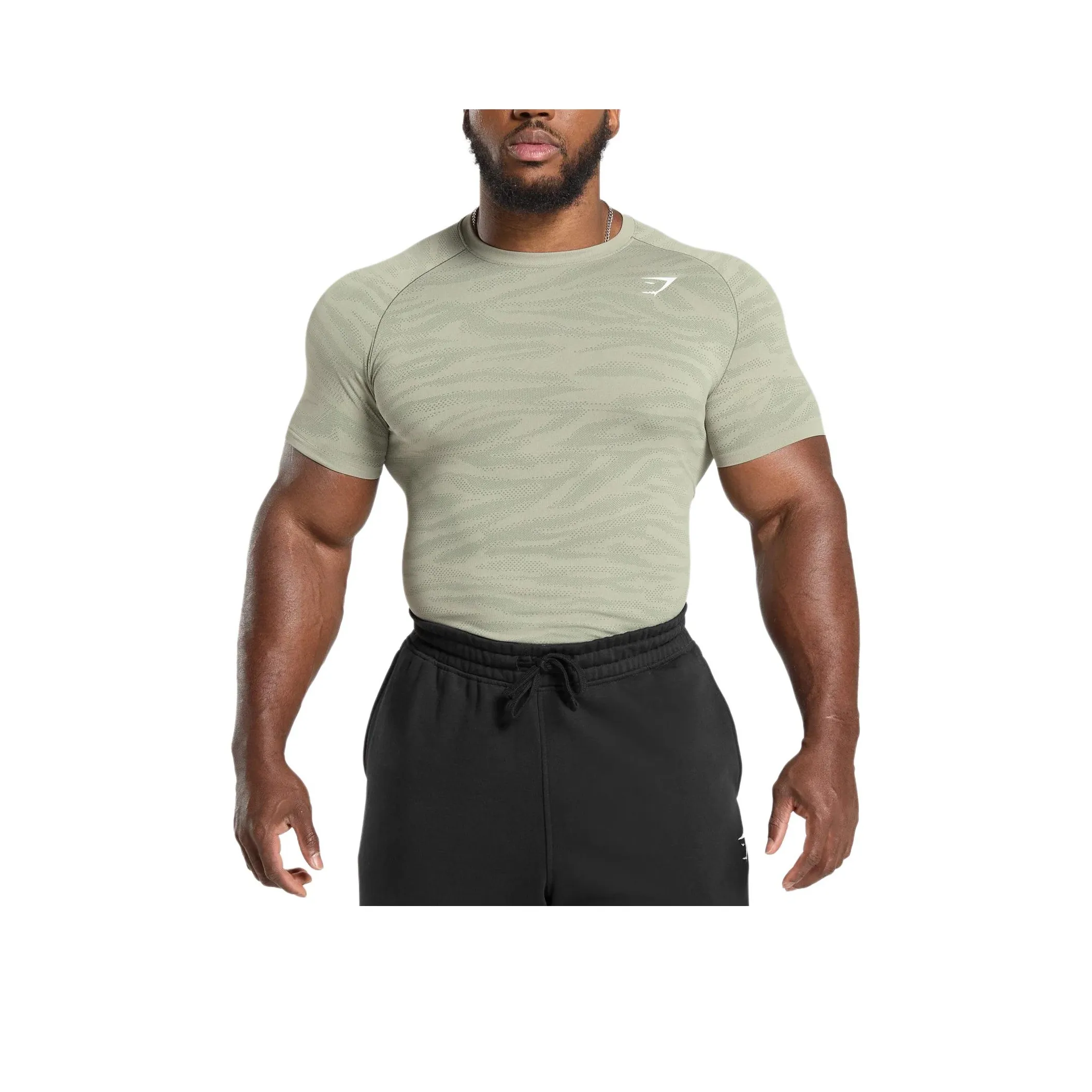 GYMSHARK GEO Животные Спортивная одежда Мужская Мел Зеленый Единица измерения Зеленый