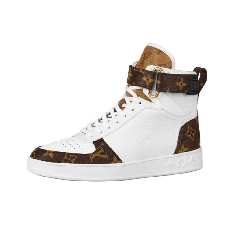 LOUIS VUITTON Lv Boombox High Top Sneakers White Women's