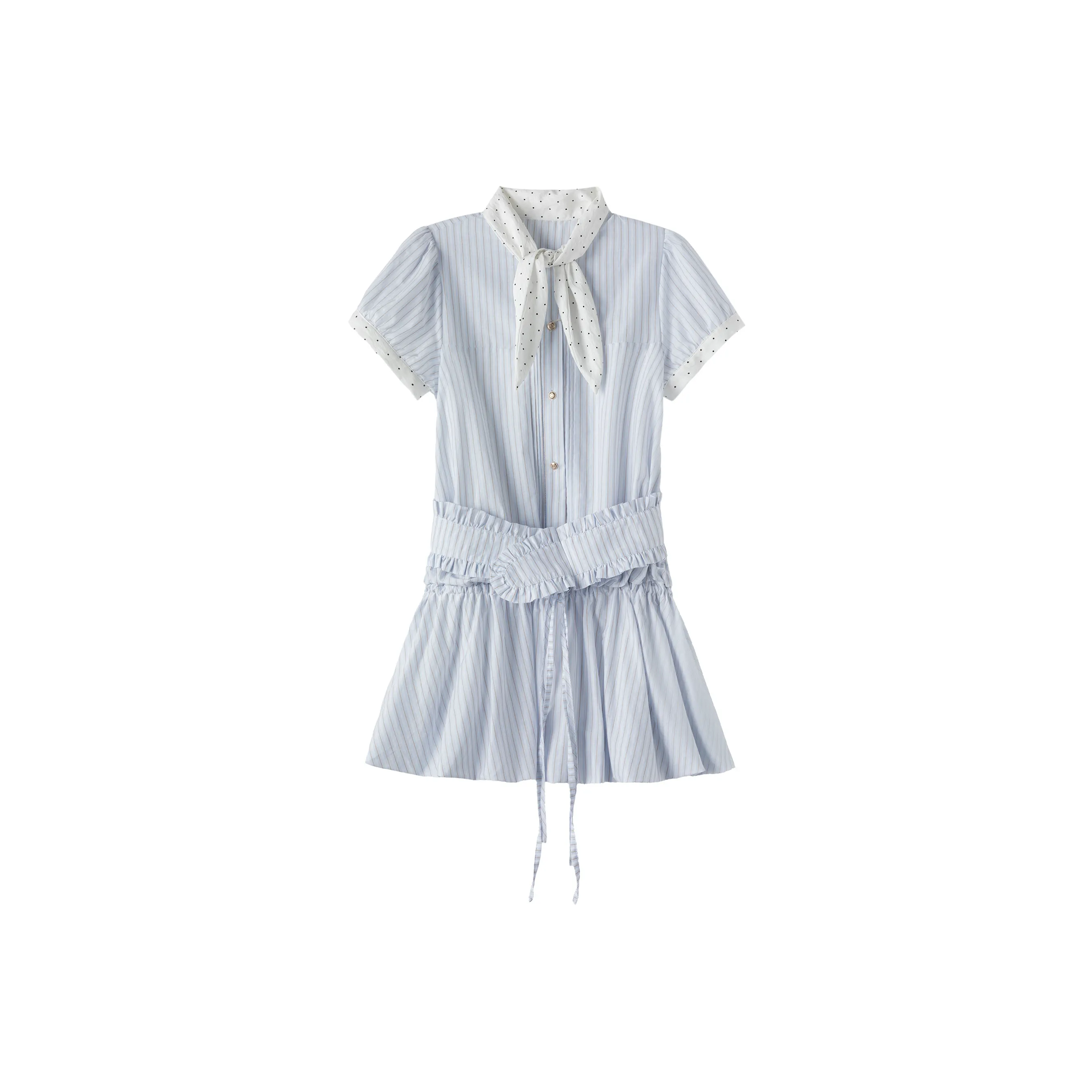 MOOD BERRY Светло-синий Женские Платья без рукавов