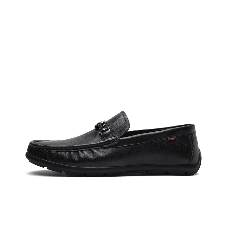 AOKANG Slip-On Loafers Мужской Черный