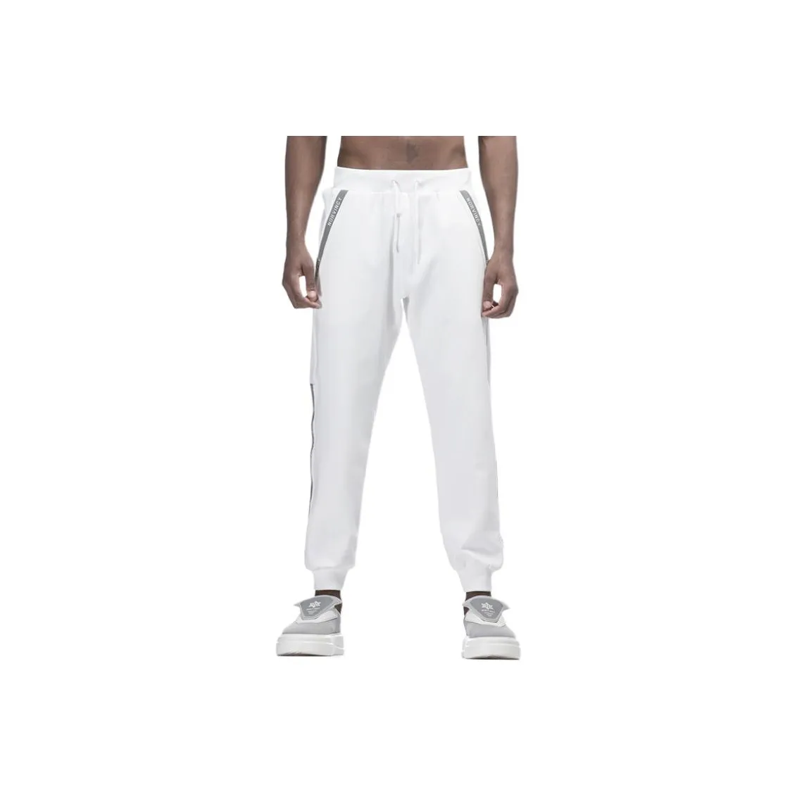 NORVINCY Knitted Sweatpants Unisex White