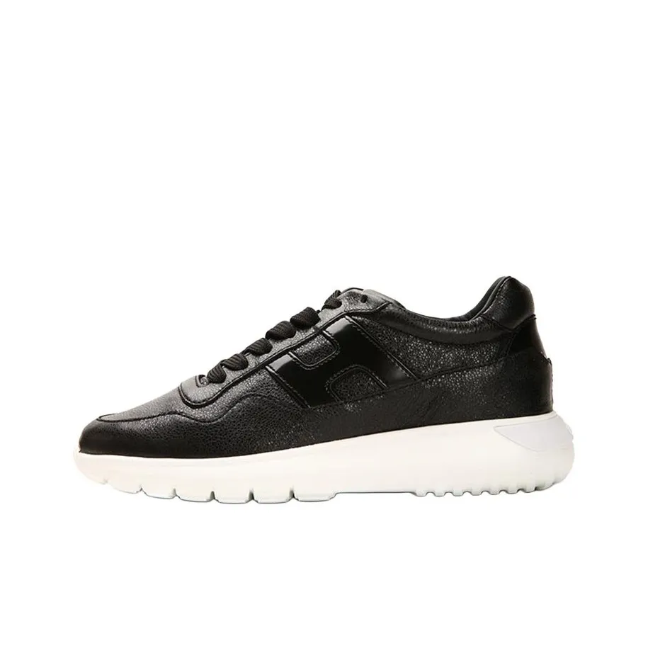HOGAN Shock Absorbers With Slip Resistant And Abrasion Resistant Properties Low Top Casual Shoes Women's Black