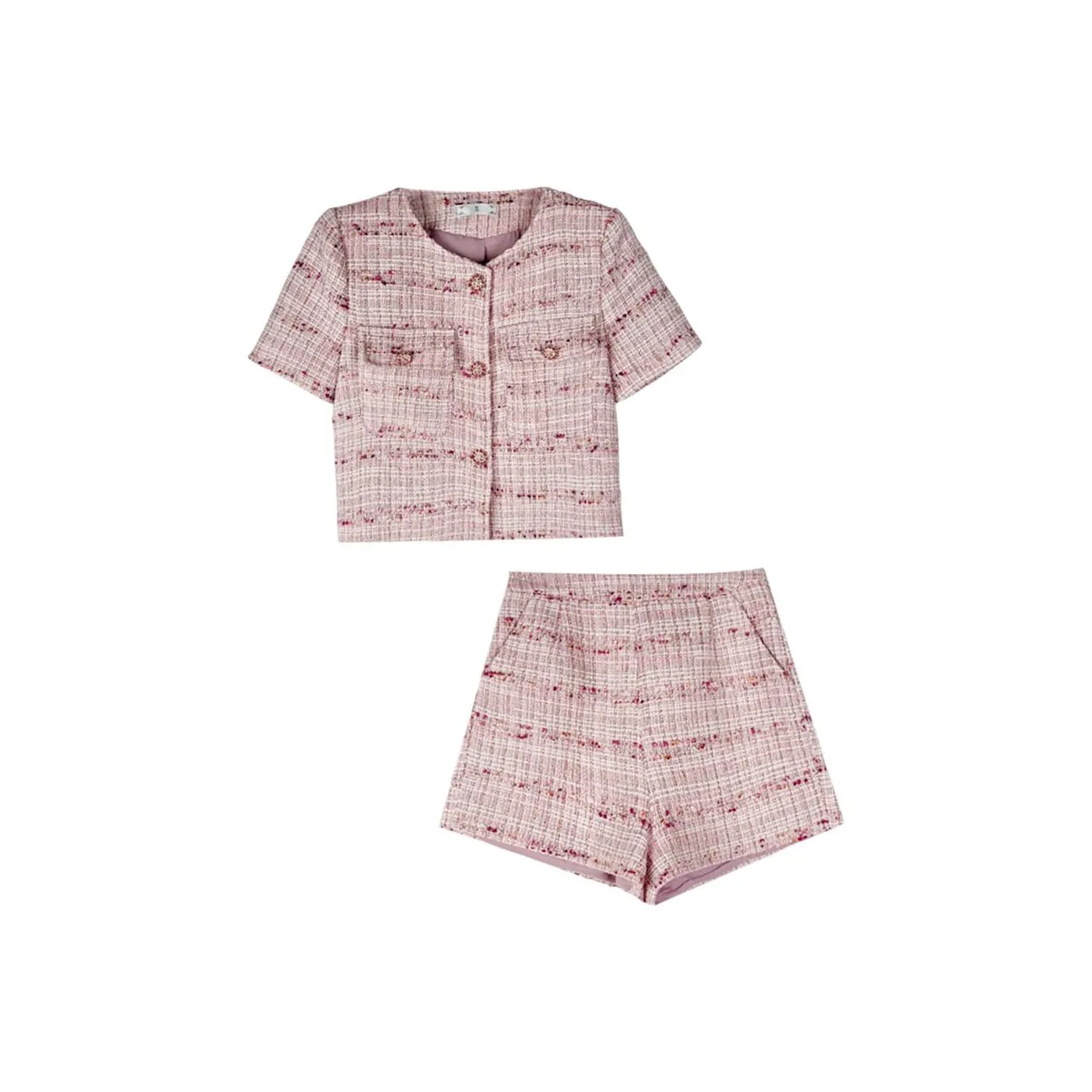 GRAYISMOON Розовый Женские Повседневные Костюмы