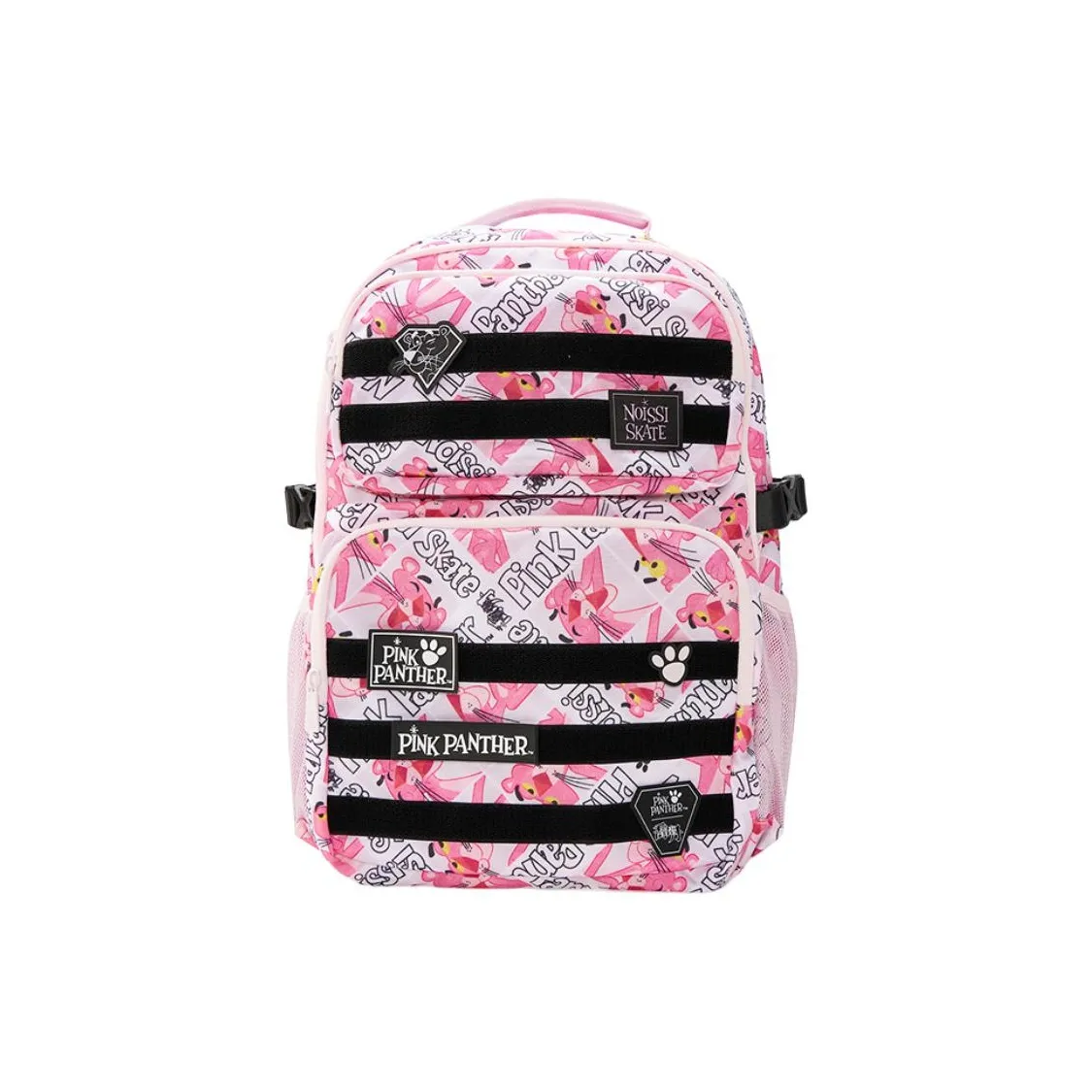 QIAODAN Розовый леопард Коллаборация Дизайн Рюкзак Обычный Женские Светло-серая пряжа Полный принт