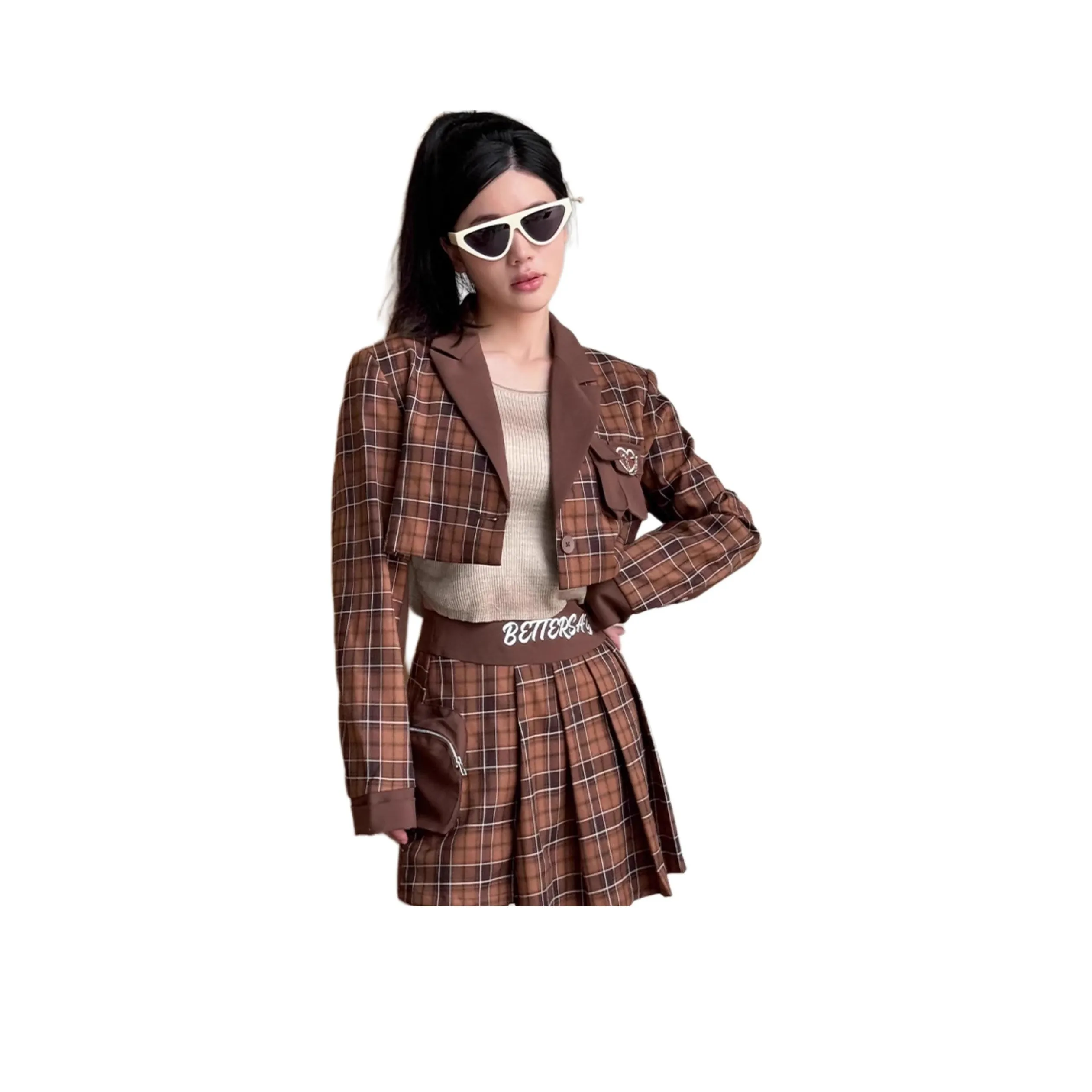 BETTERSAY Бизнес-костюм женский кофе