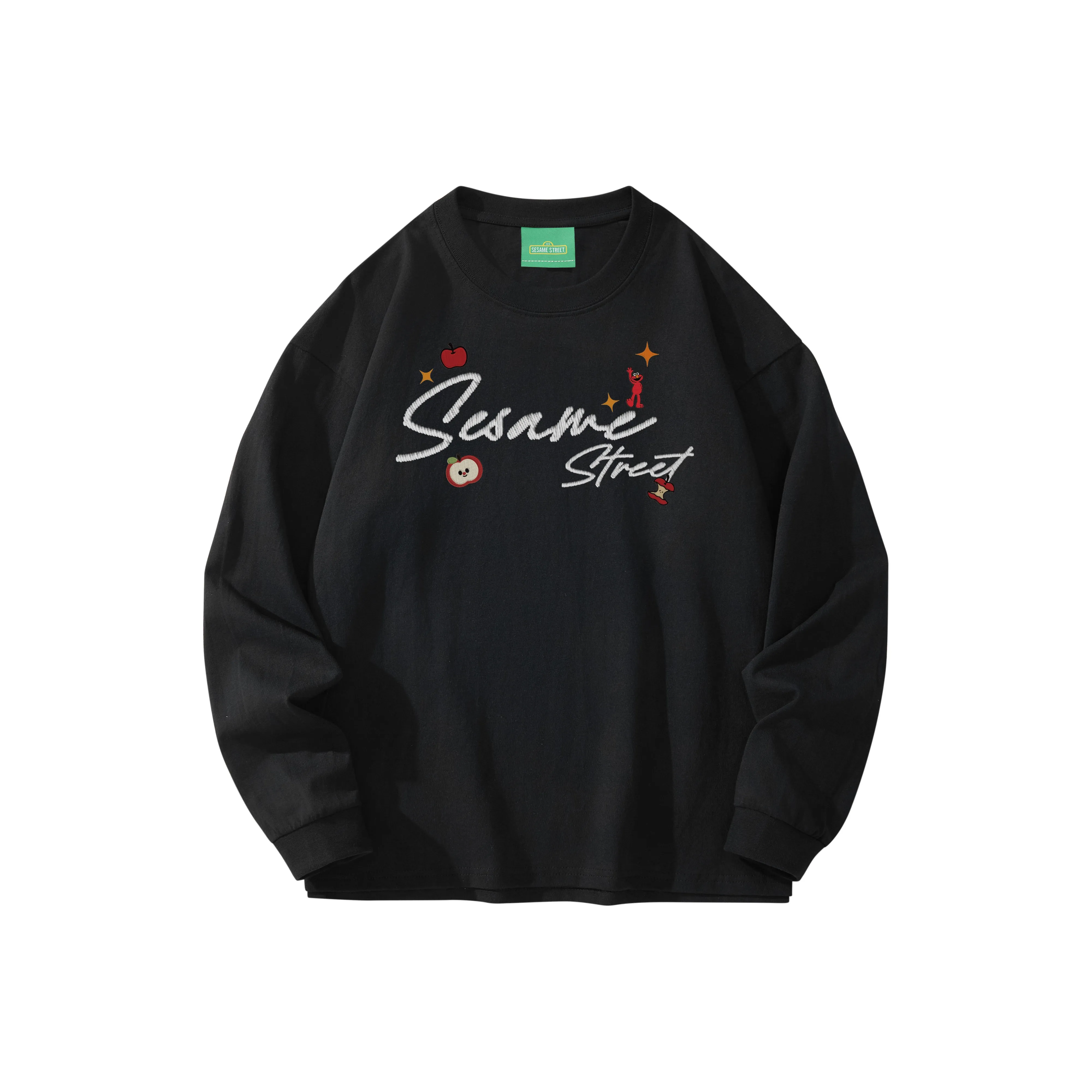 Улица Сезам Длинный рукав Т-рубашка Унисекс