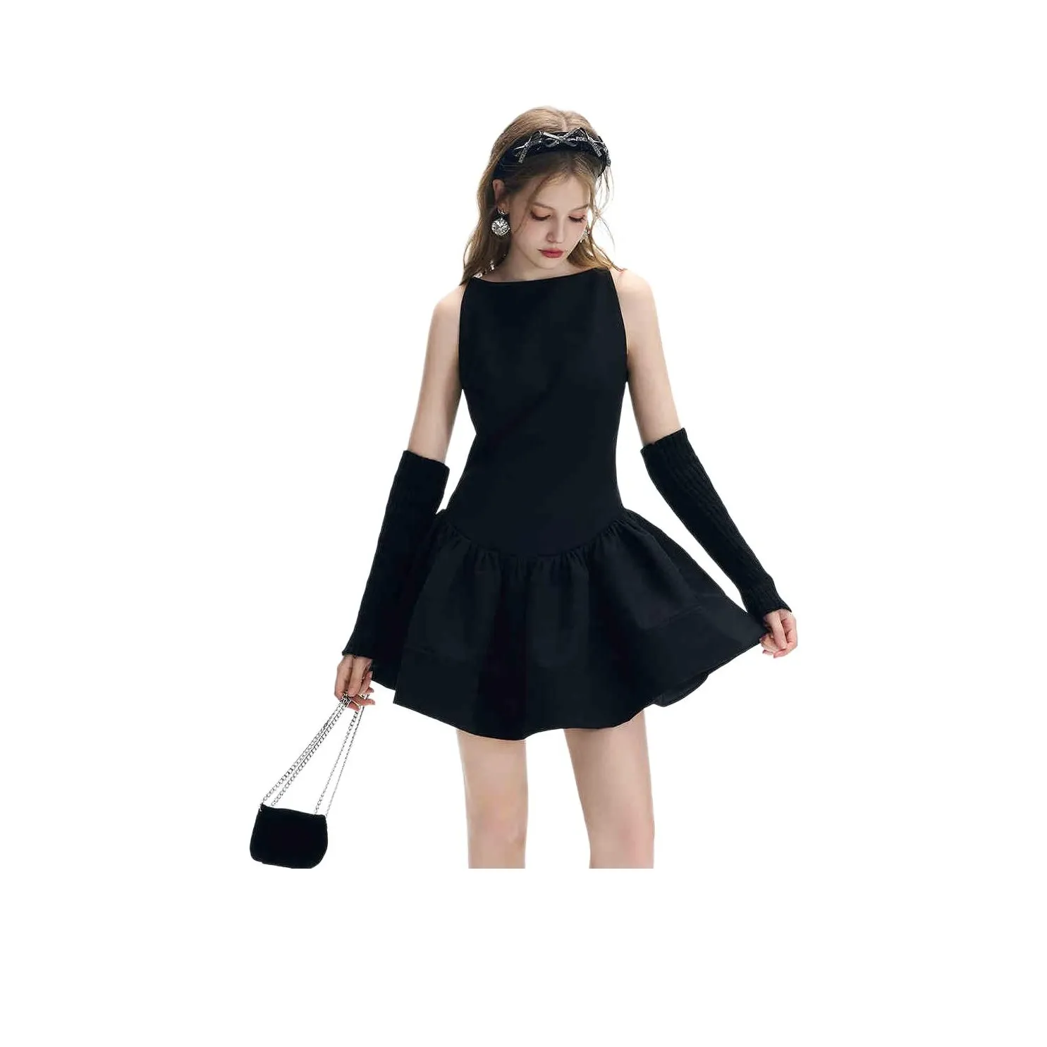 JORYAweekend Без рукавов Платье Женское Обсидиановый Черный