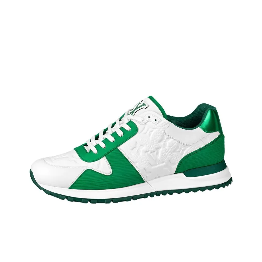 LOUIS VUITTON Lv Run Away Sneakers 'White Monogram With Metallic Green'