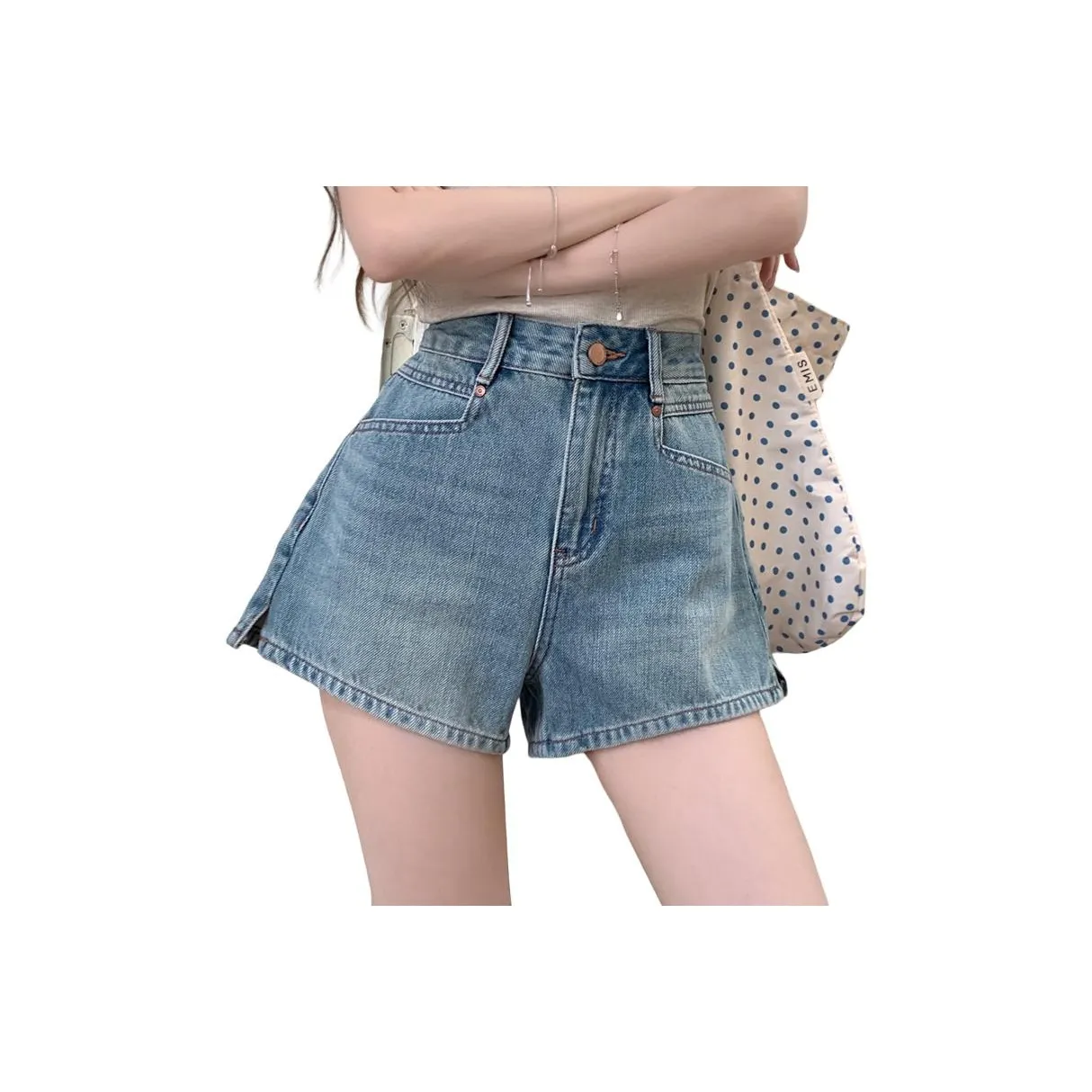 Garbege Синие Джинсовые Шорты Женские
