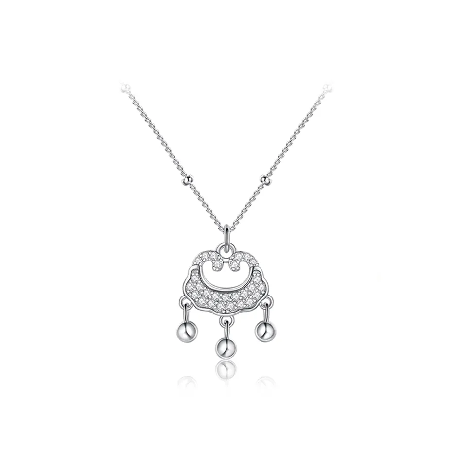 FANCI S925 Silver Set With Gemstones Necklaces Women's