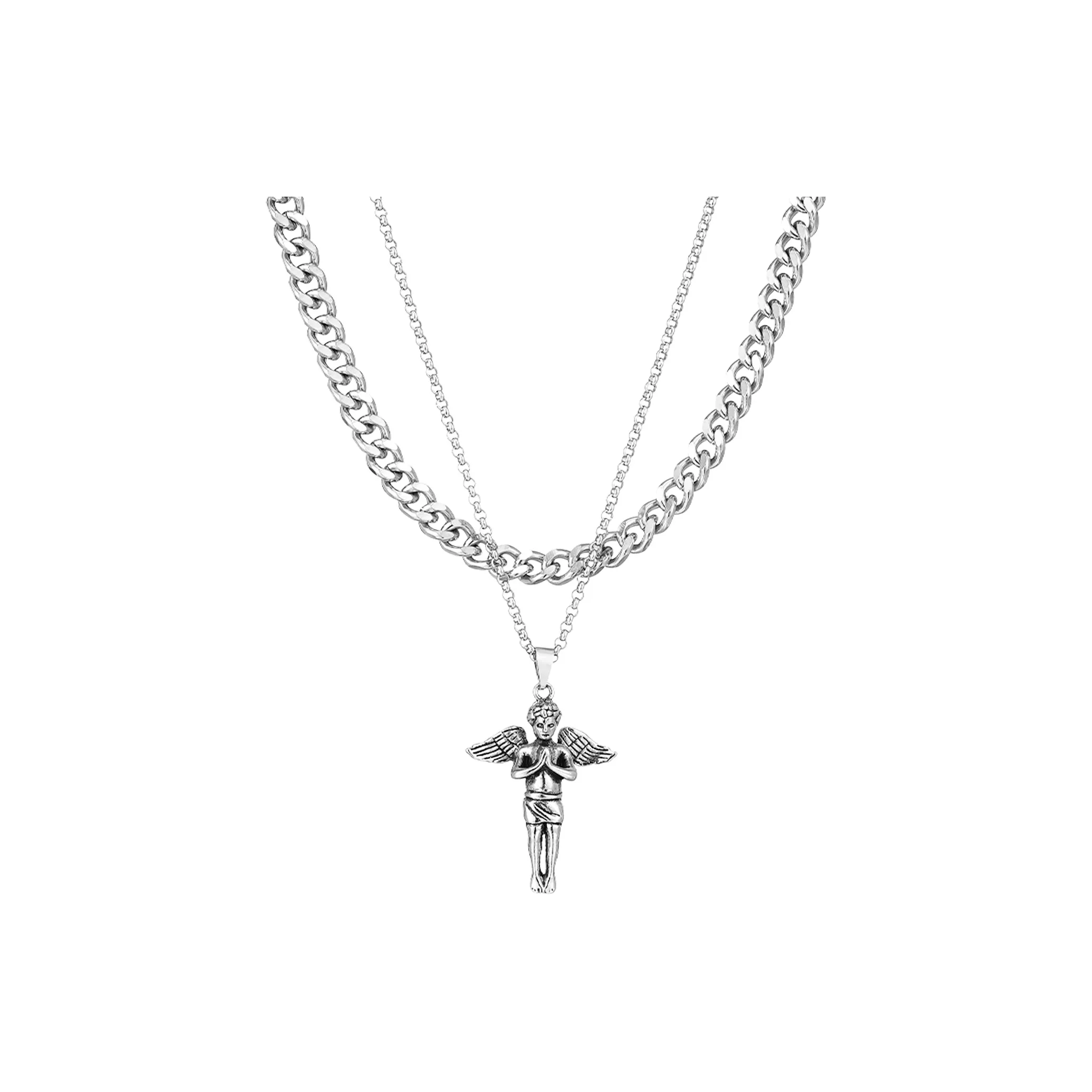 MISS XIA JWY Титановые стальные ожерелья унисекс