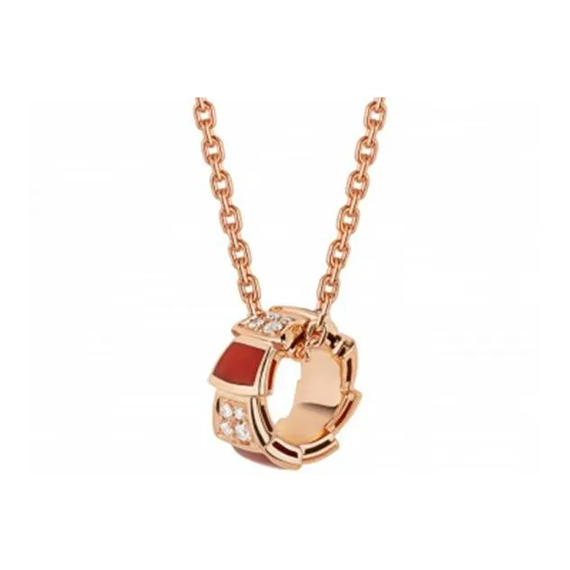 BVLGARI SERPENTI Diamond Necklaces Unisex