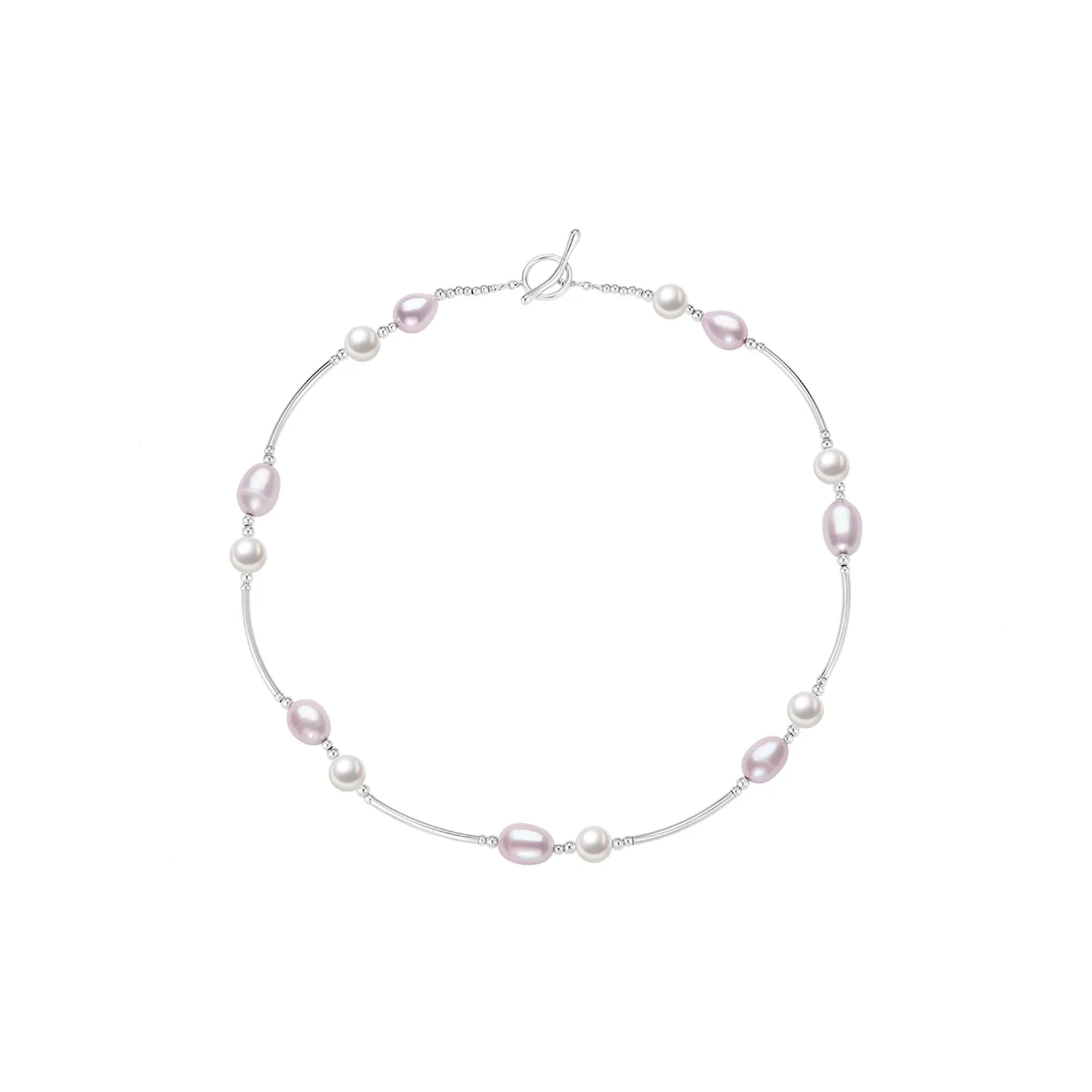 ZEGL Freshwater Pearl Necklaces Women's Pink