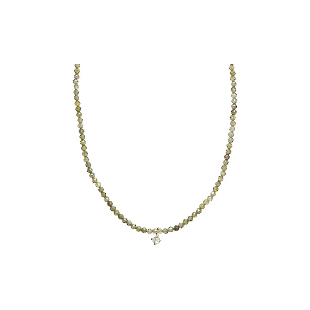 NATURALLYJOJO Циркон Ожерелья Женские Розовый Синий Зеленый