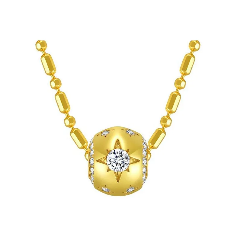 MITHAOL KUSC 925 Sterling Silver 18K Gold Plated Necklaces Women's