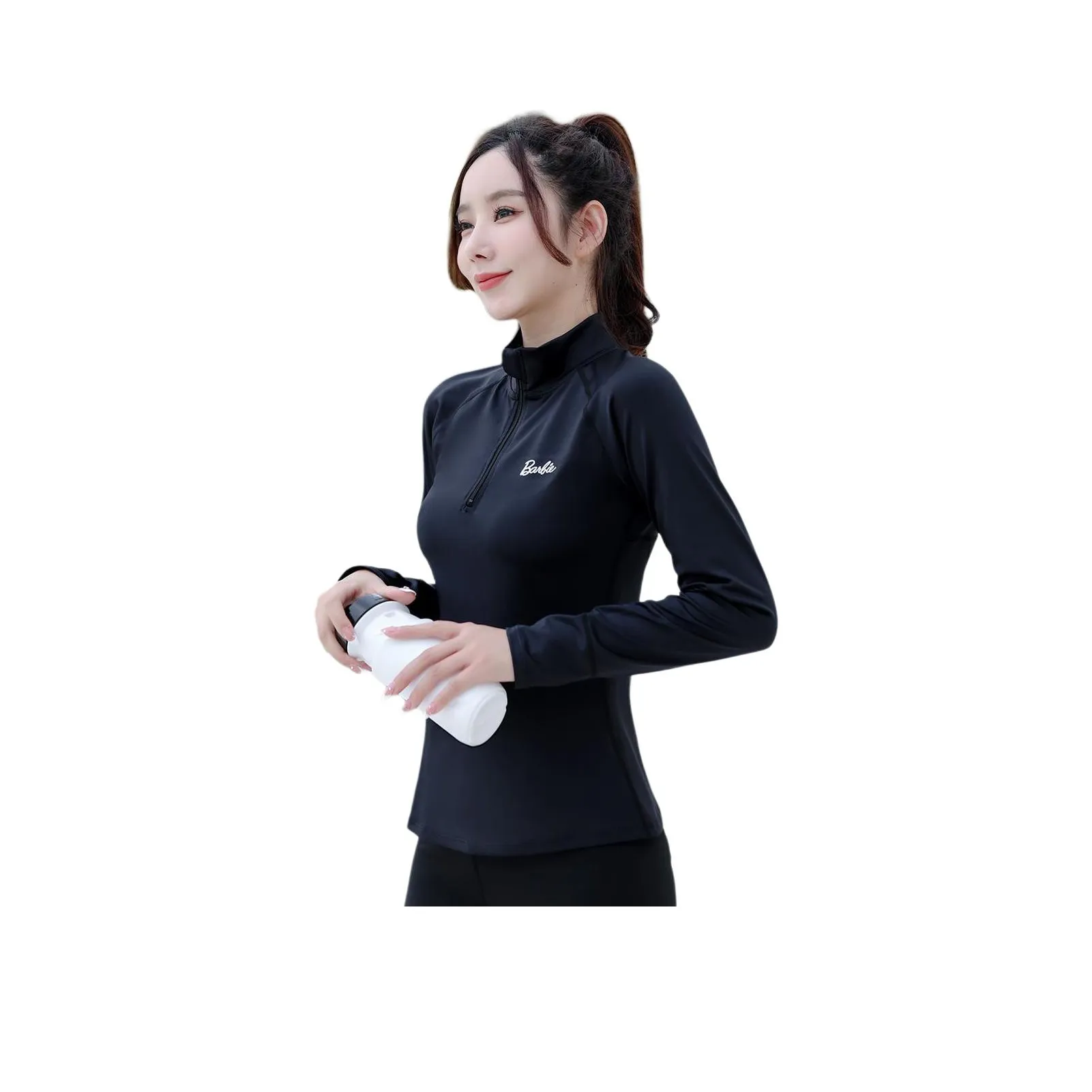 Барби Черные Женские Йога Куртки