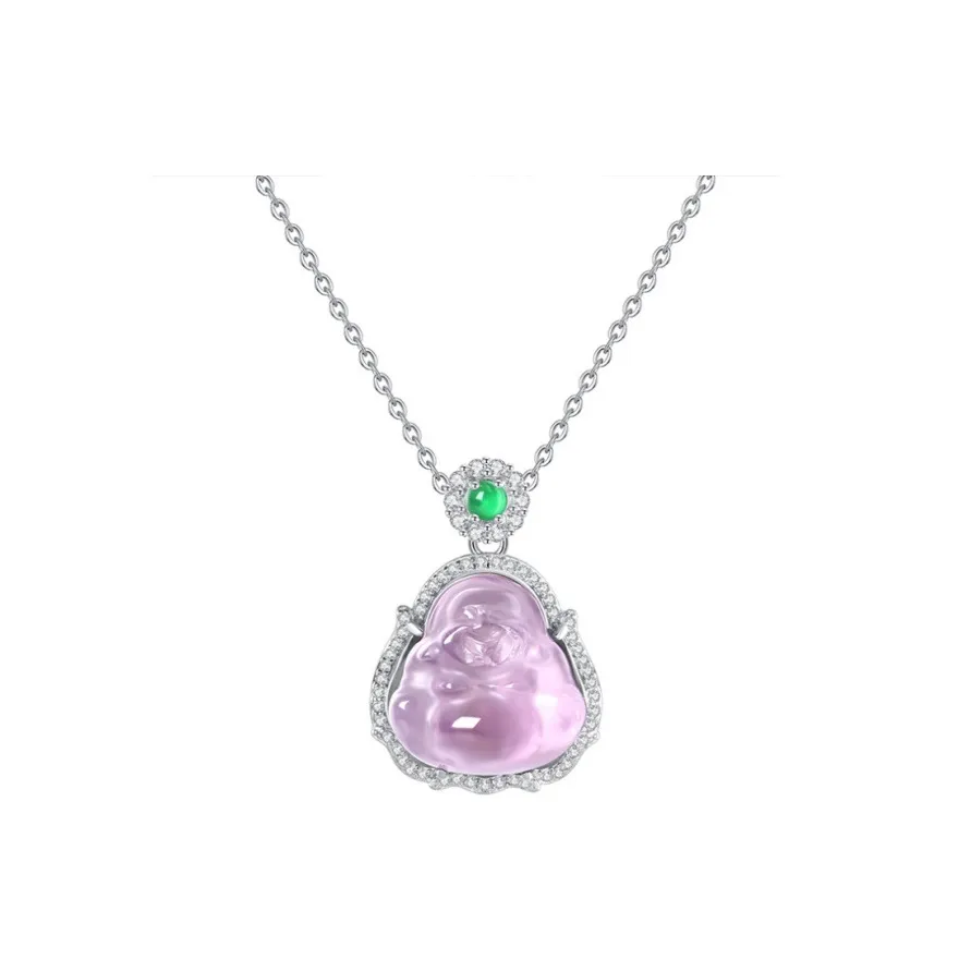 ZHOUBAIFU Crystal Necklaces Unisex