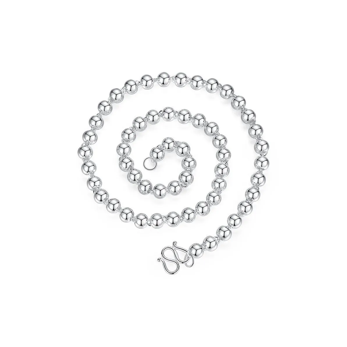 Happy Tide S999 Fine Silver Sterling Silver Necklaces Women's