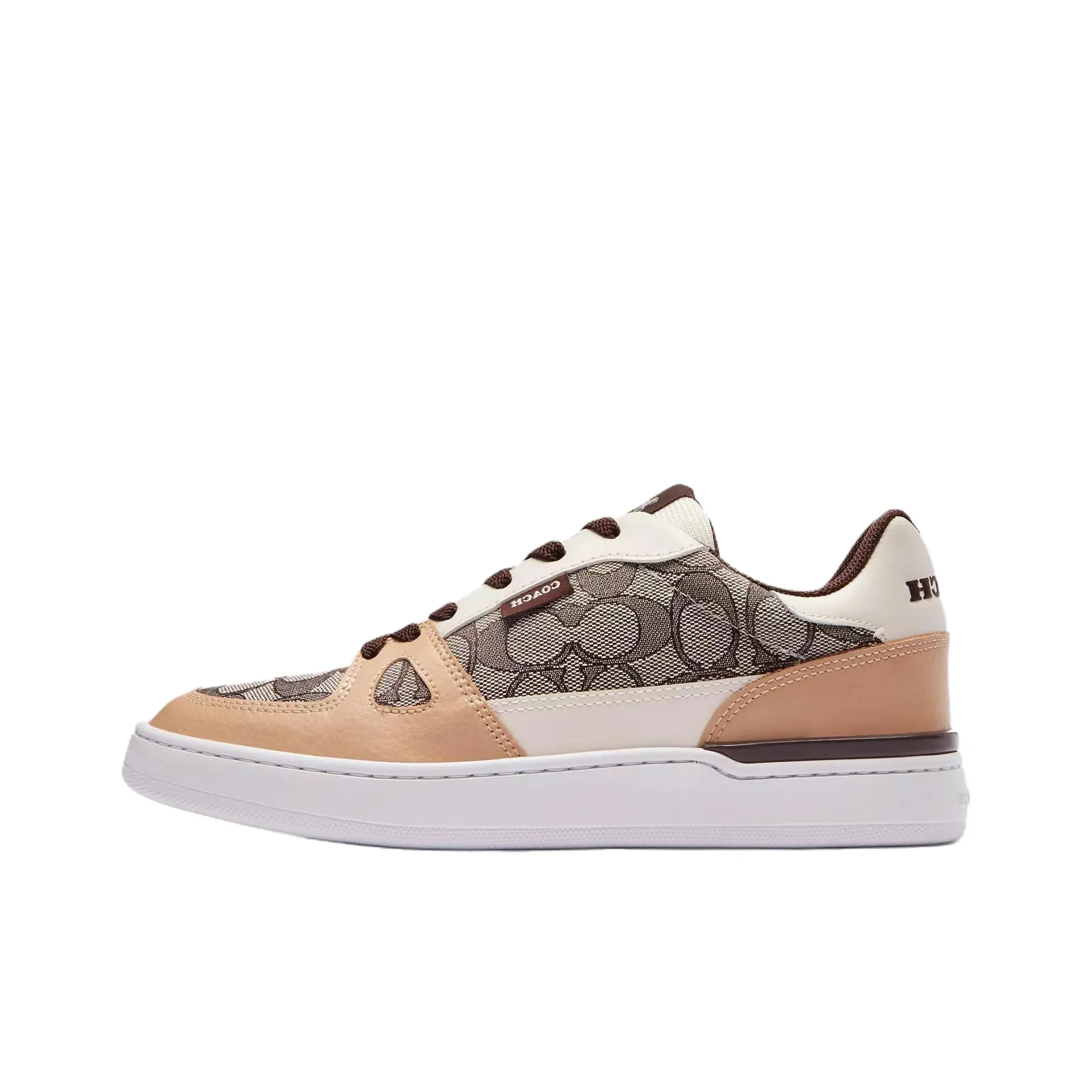 COACH Low Top Skateboard Shoes Women's Maple Brown