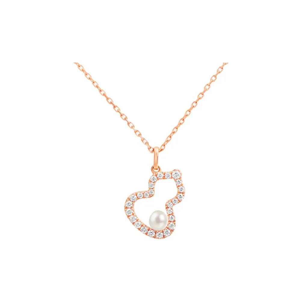 Qeelin 18K Rose Gold, Diamond, Pearl Necklaces Unisex