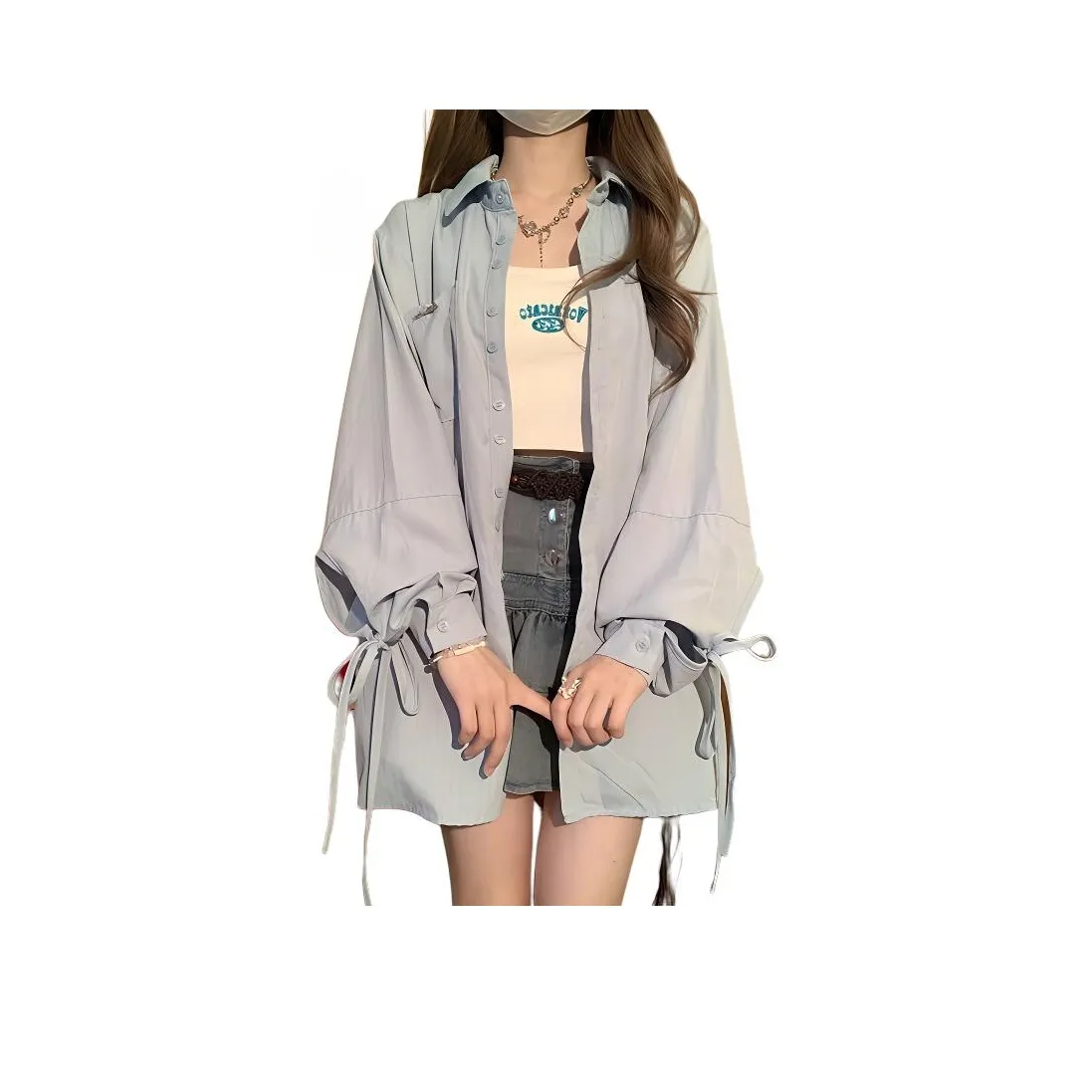 RDRE Синие Женские Рубашки