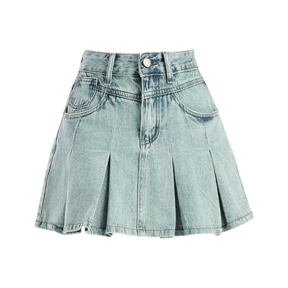 Женские джинсовые короткие юбки