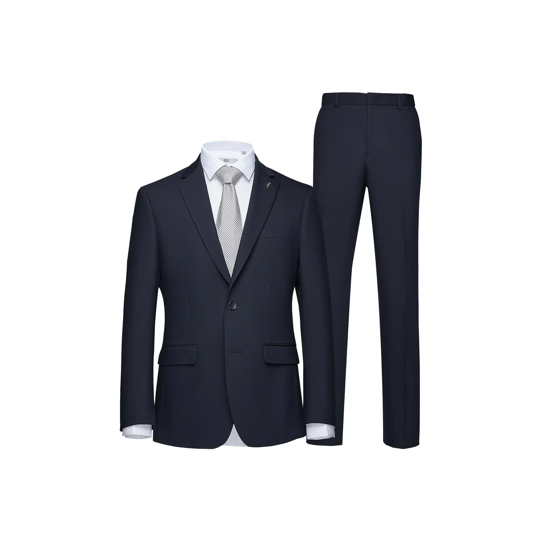 HLA Темно-синий 57 Костюм+Брюки Мужской Деловой костюм