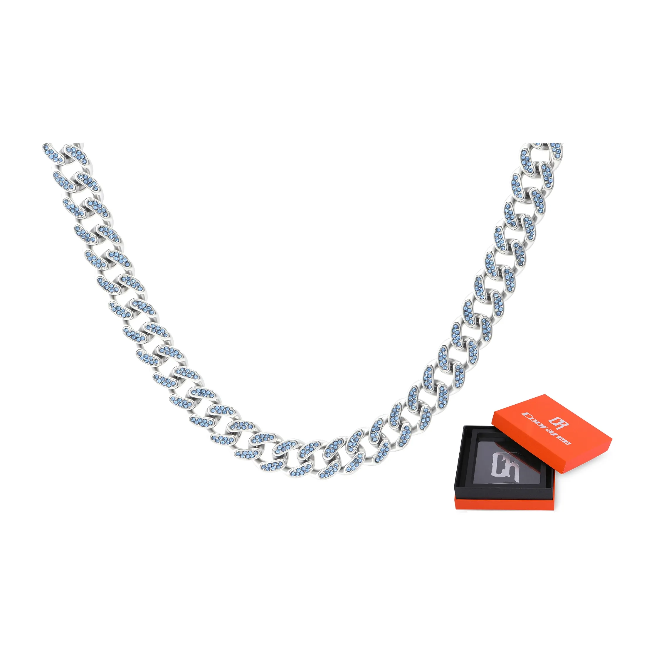 Cooraree Титановые стальные ожерелья унисекс