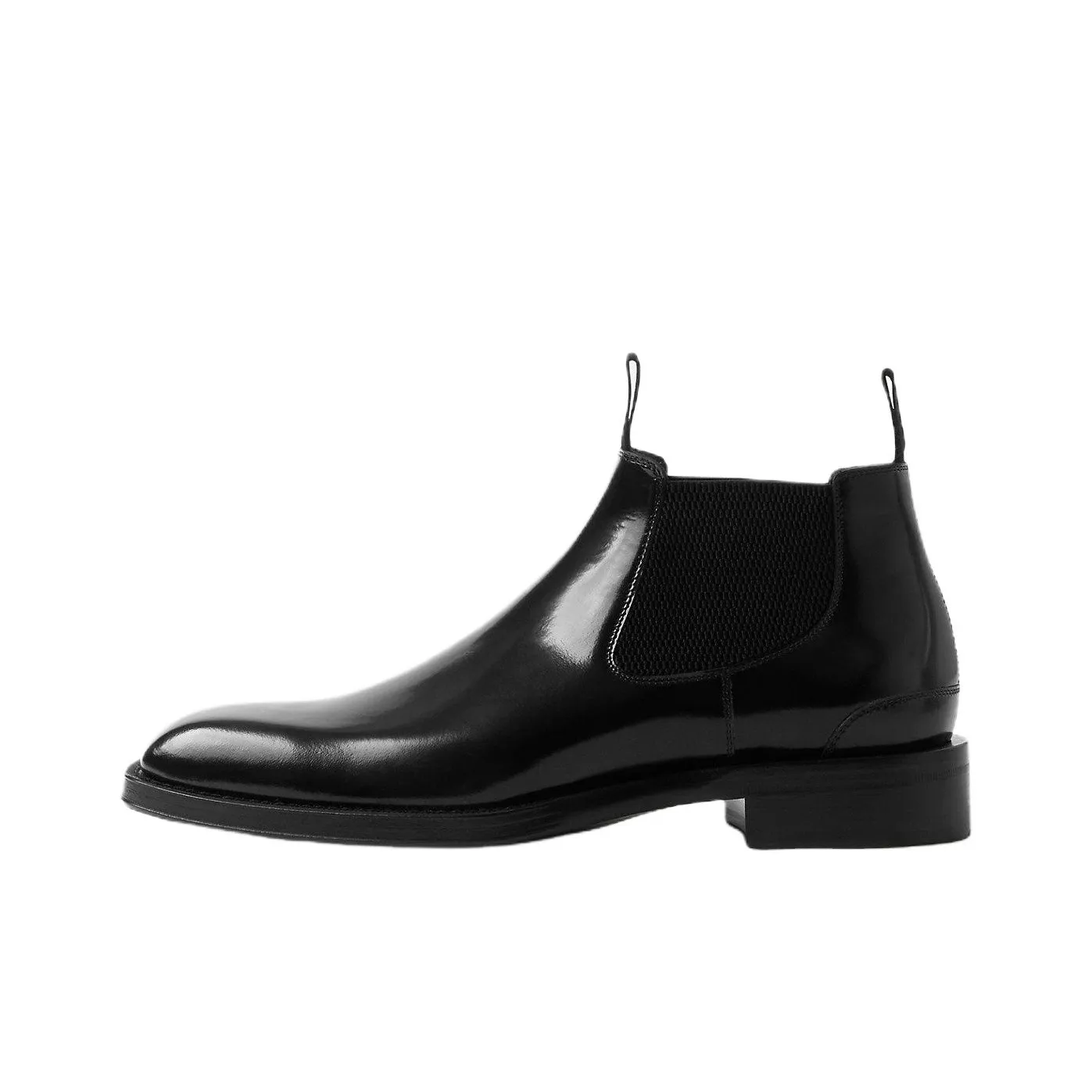 Burberry Square-toe Leather Chelsea Boots