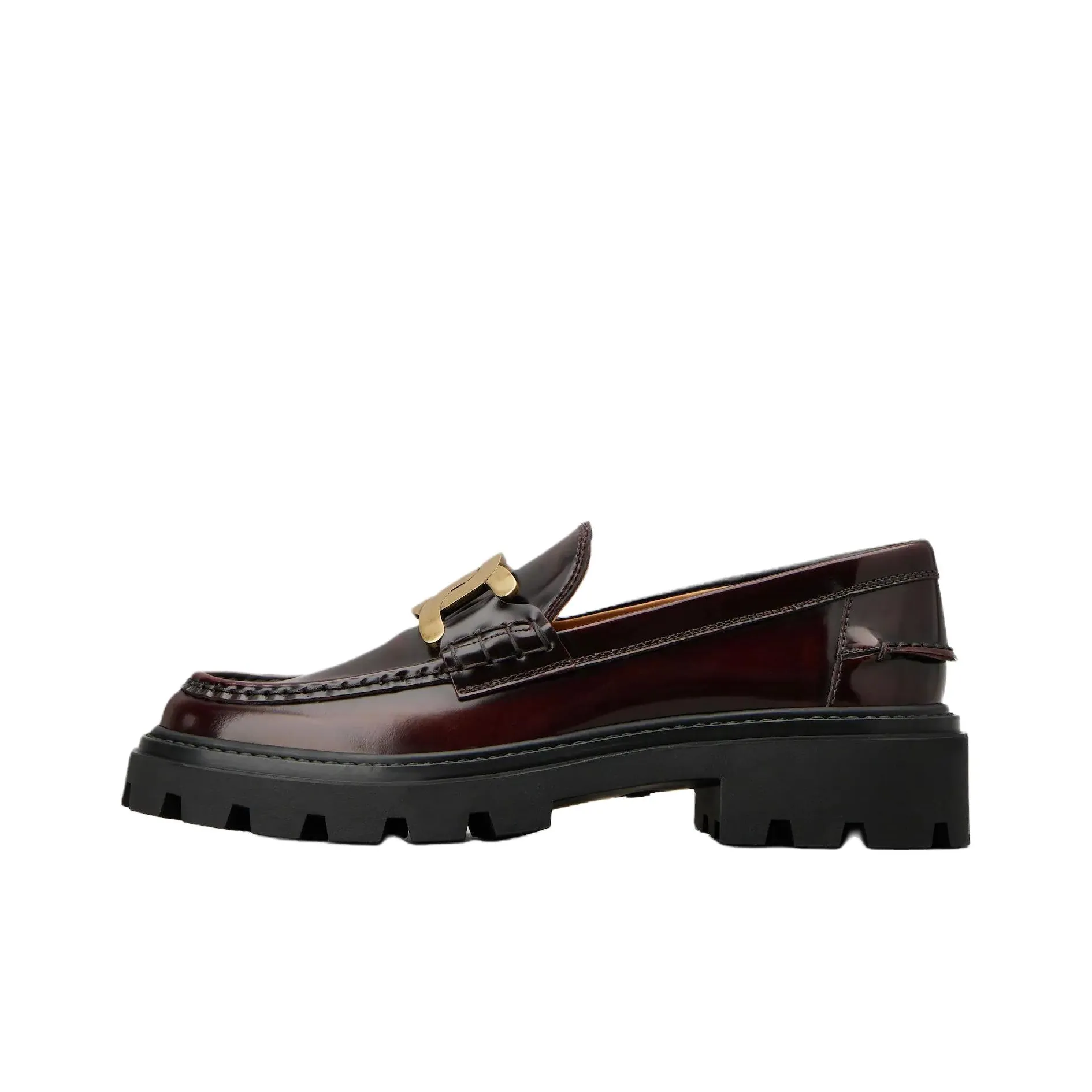 TOD'S Logo Plaque Slip On Loafers Women's
