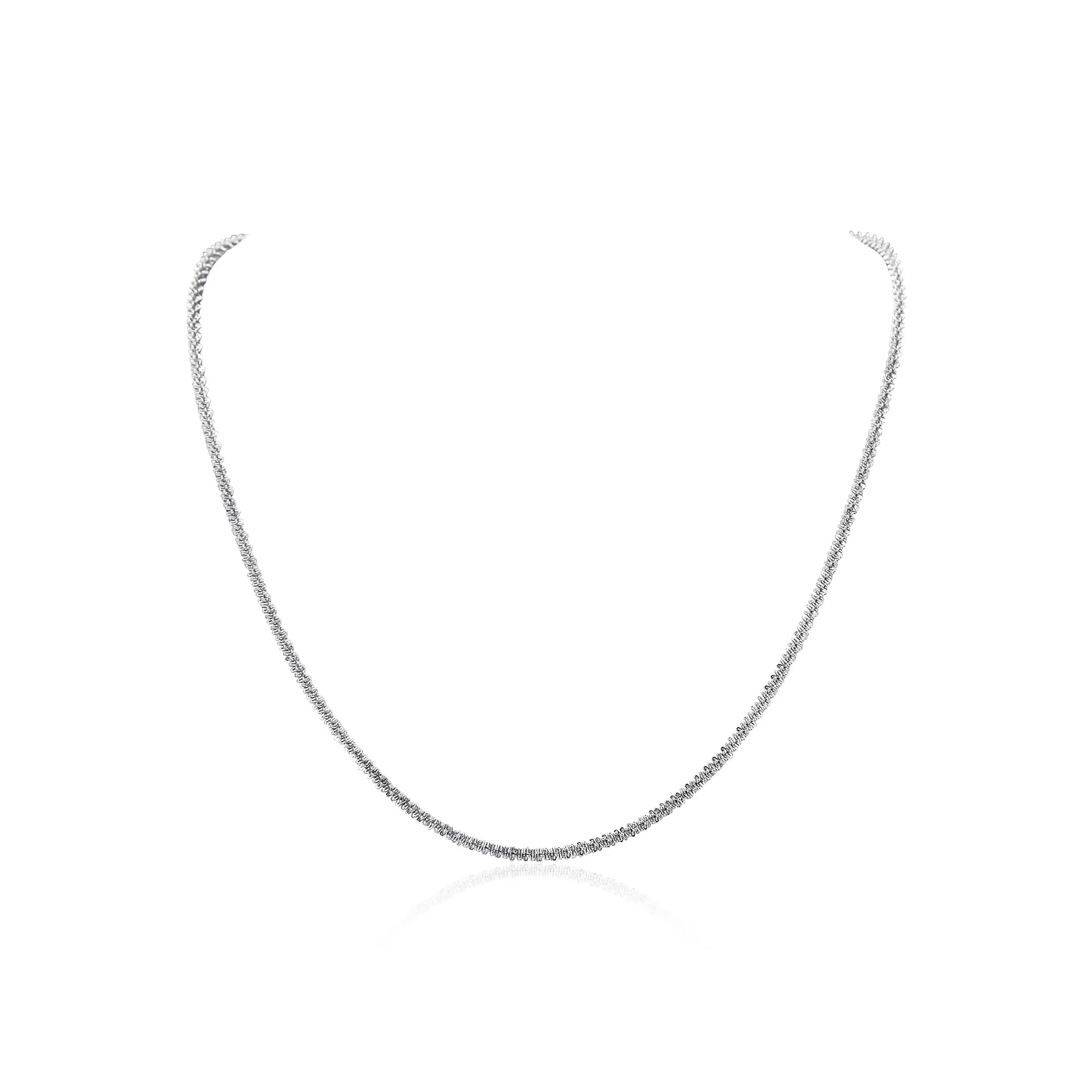 Zeroline Титановая сталь Ожерелье Искрящийся Песочный Ожерелье Унисекс