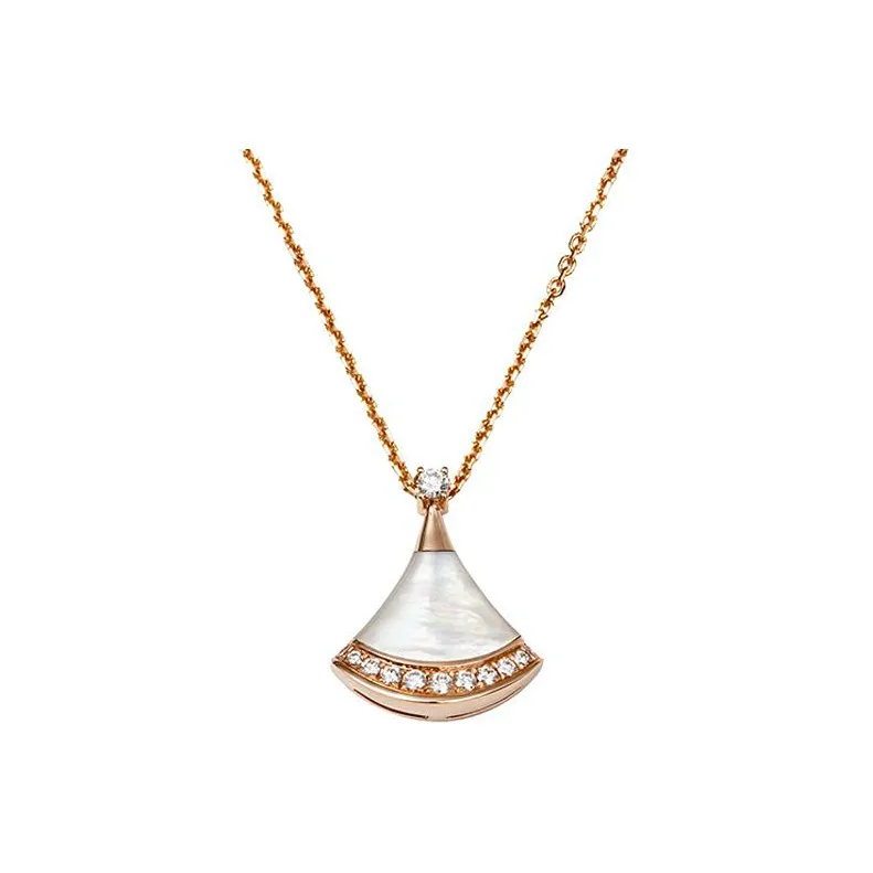 BVLGARI Divas' Dream Series 18K Rose Gold Necklaces Unisex Rose Gold