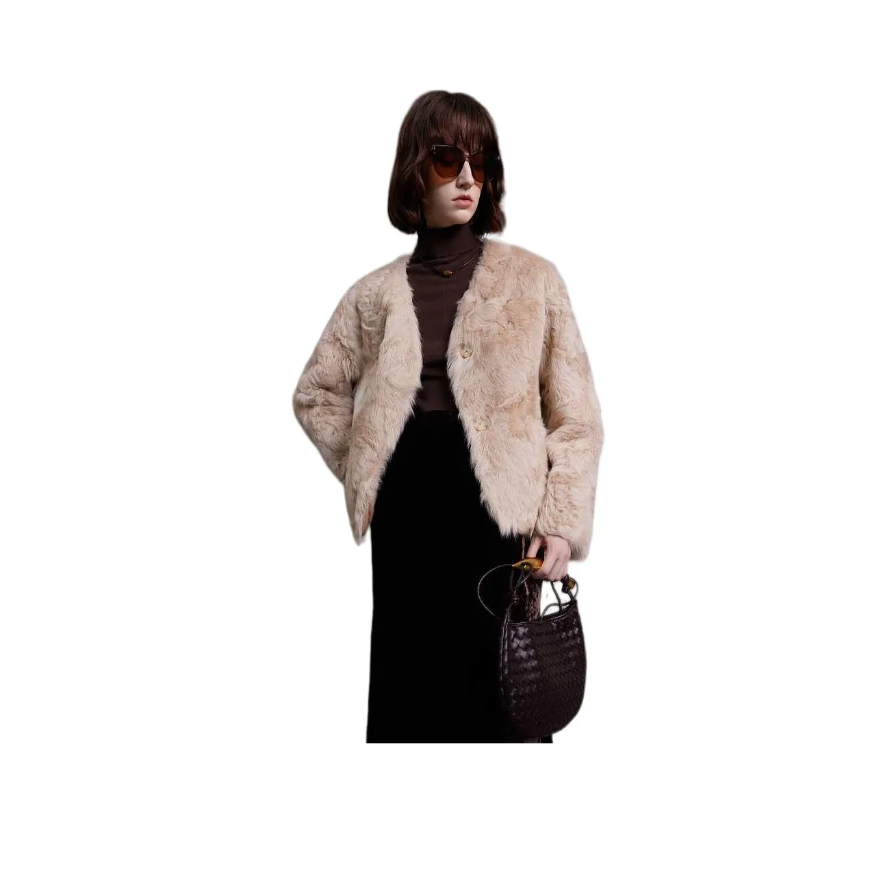 3COLOUR Velvet Feel Пальто Женское Светло-Розовое