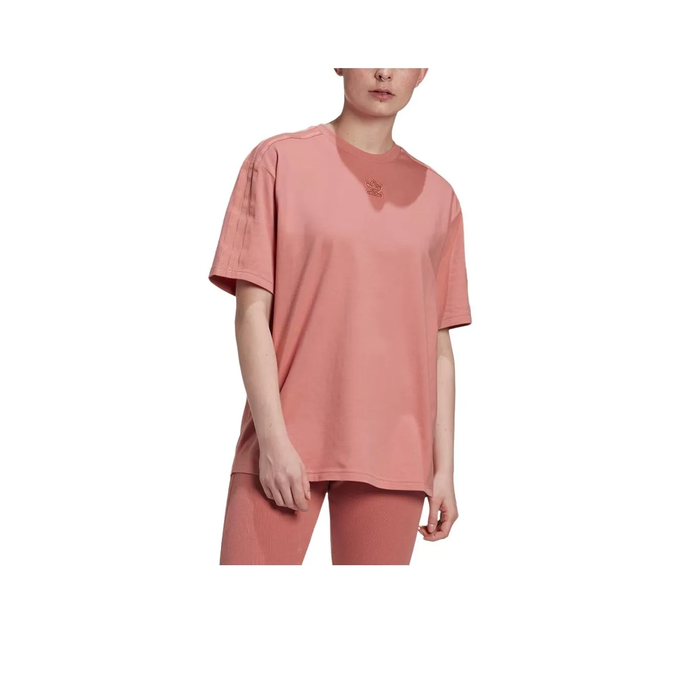 Adidas Originals T Shirt Women's Smoke Gray Pink