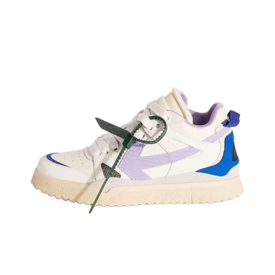 OFF WHITE Sponge Mid Top White Lilac Purple Blue Women's