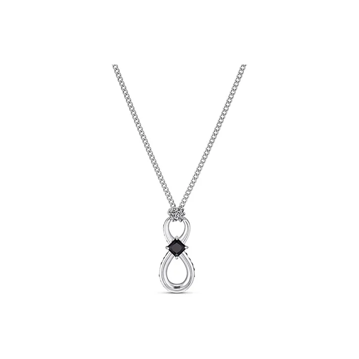 Swarovski Faux Crystal Stone Necklaces Women's Silver