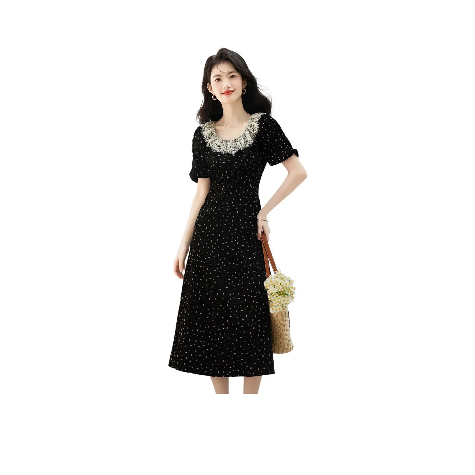 XINFEIYU Short Sleeved Dress Women's