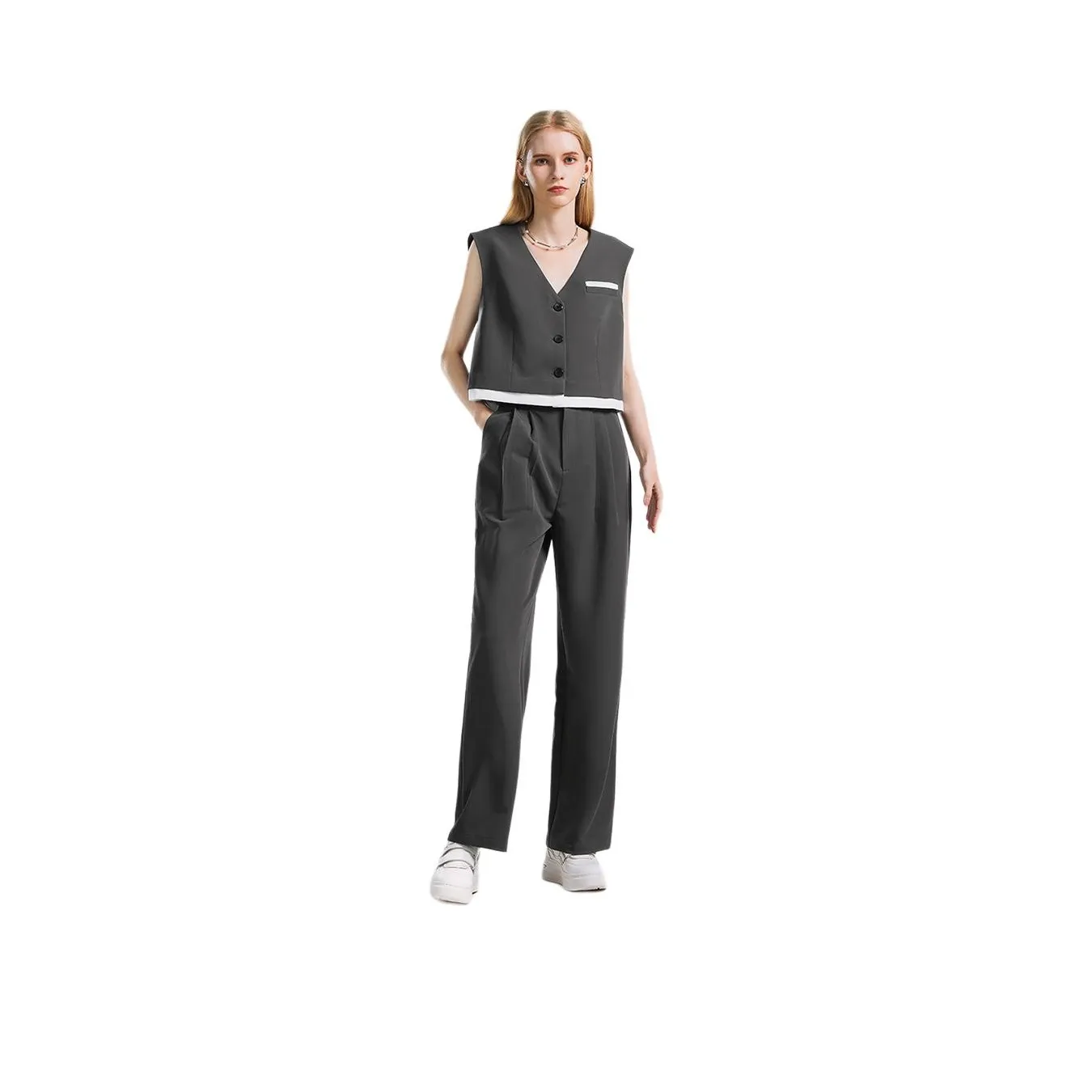 NINE WEST Casual Suit Women's Gray