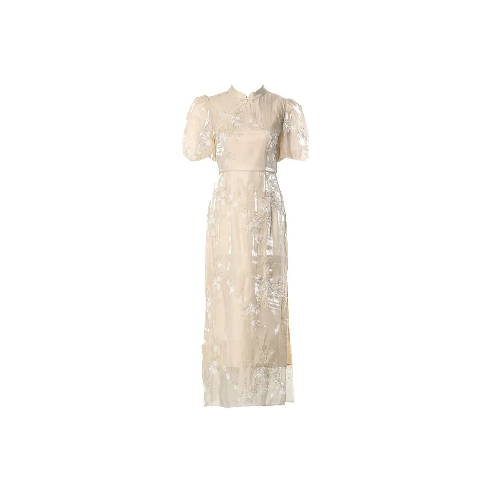 DPLAY Short Sleeved Dress Women's Luster Jade White