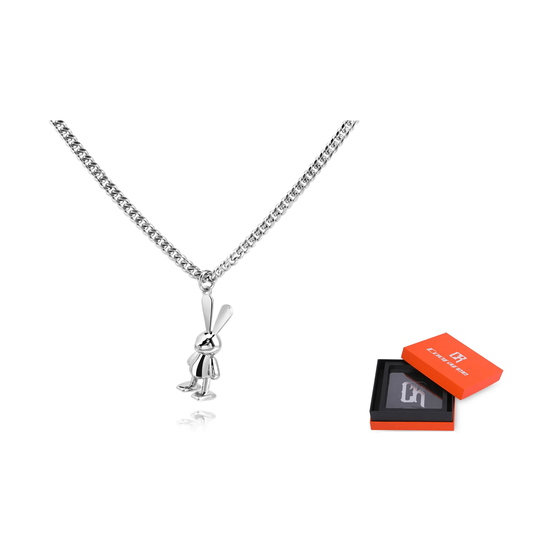 Cooraree Титановые стальные ожерелья унисекс