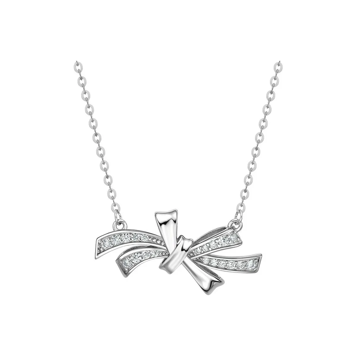 ME LUXE S925 Silver Necklace Elegance Gentle Versatility #Good Luck Anniversary Confession Gift Women's